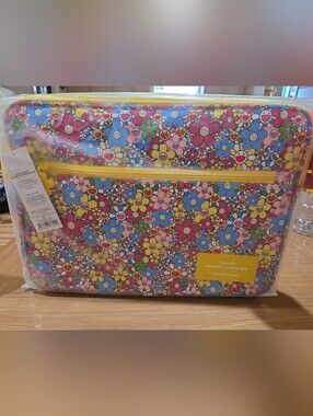 Marc Jacobs MURAKAMI Daisy Flowers Yellow Pop Laptop Bag case soft new 14" x 10"